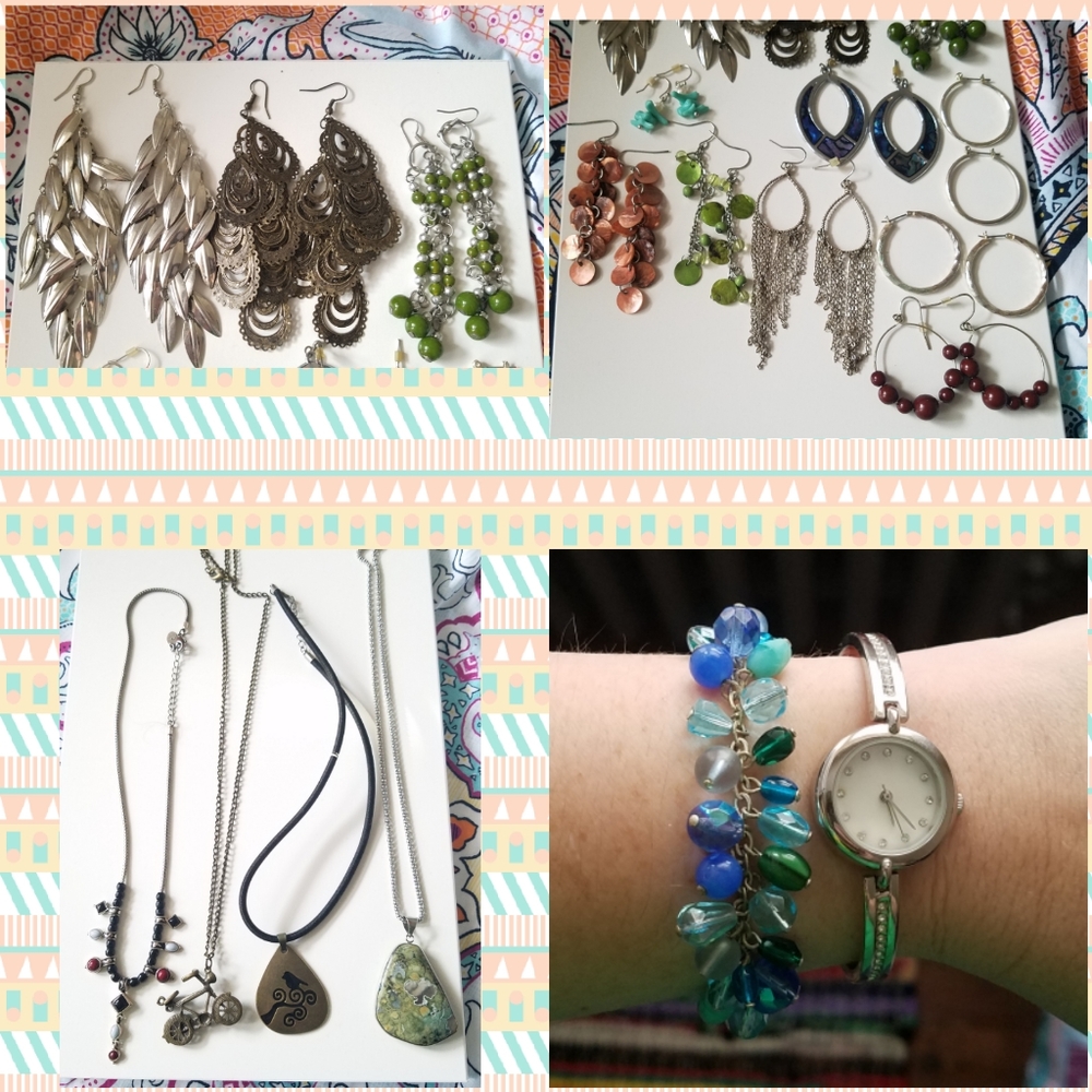 Lot of 17 pieces of jewelry very good condition